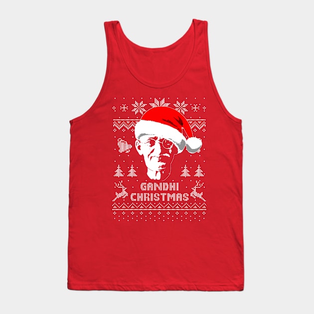 Mahatma Gandhi Christmas Tank Top by Nerd_art